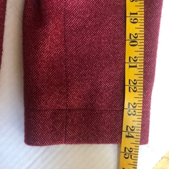 Vtg Talbots Women’s Plus Wool Silk Blend red Orange Tweed Blazer Made In USA 14 - Picture 8 of 16